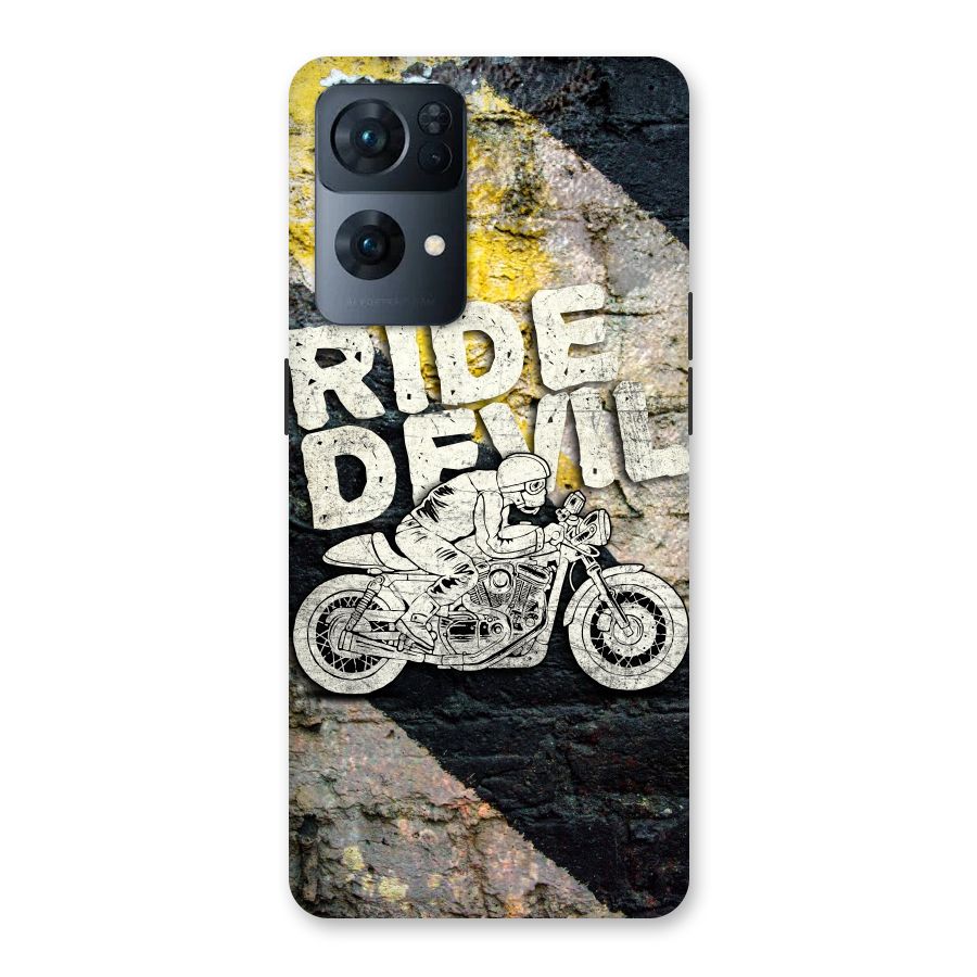 Ride Devil Back Case for Oppo Reno7 Pro 5G