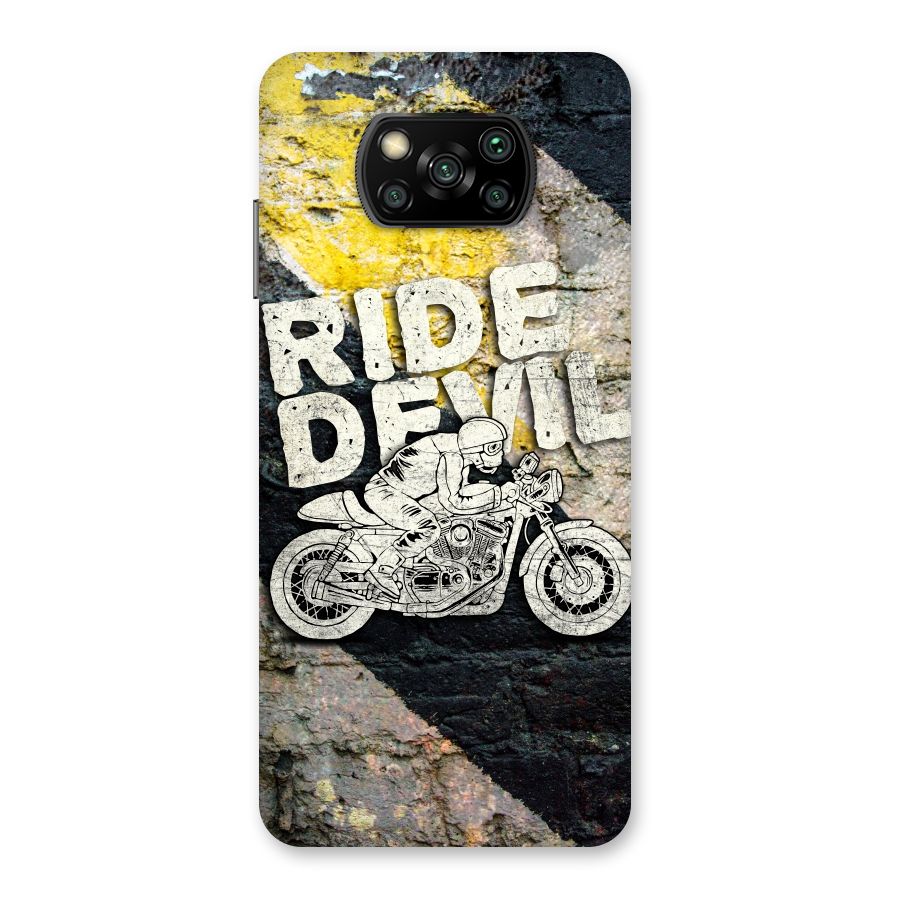 Ride Devil Back Case for Poco X3