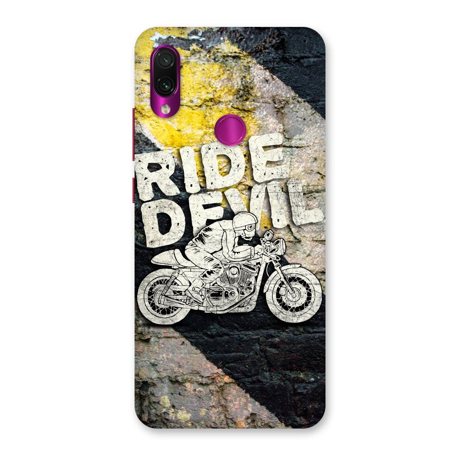 Ride Devil Back Case for Redmi Note 7 Pro