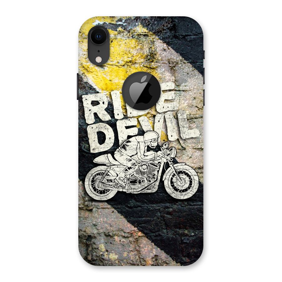 Ride Devil Back Case for iPhone XR Logo Cut