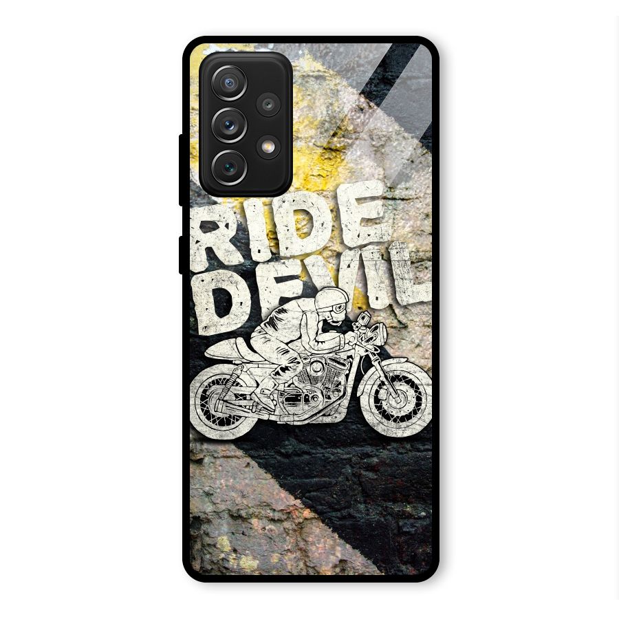 Ride Devil Glass Back Case for Galaxy A72