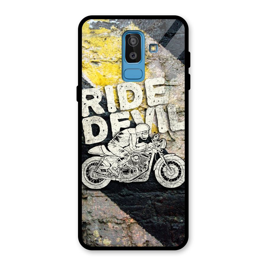Ride Devil Glass Back Case for Galaxy J8