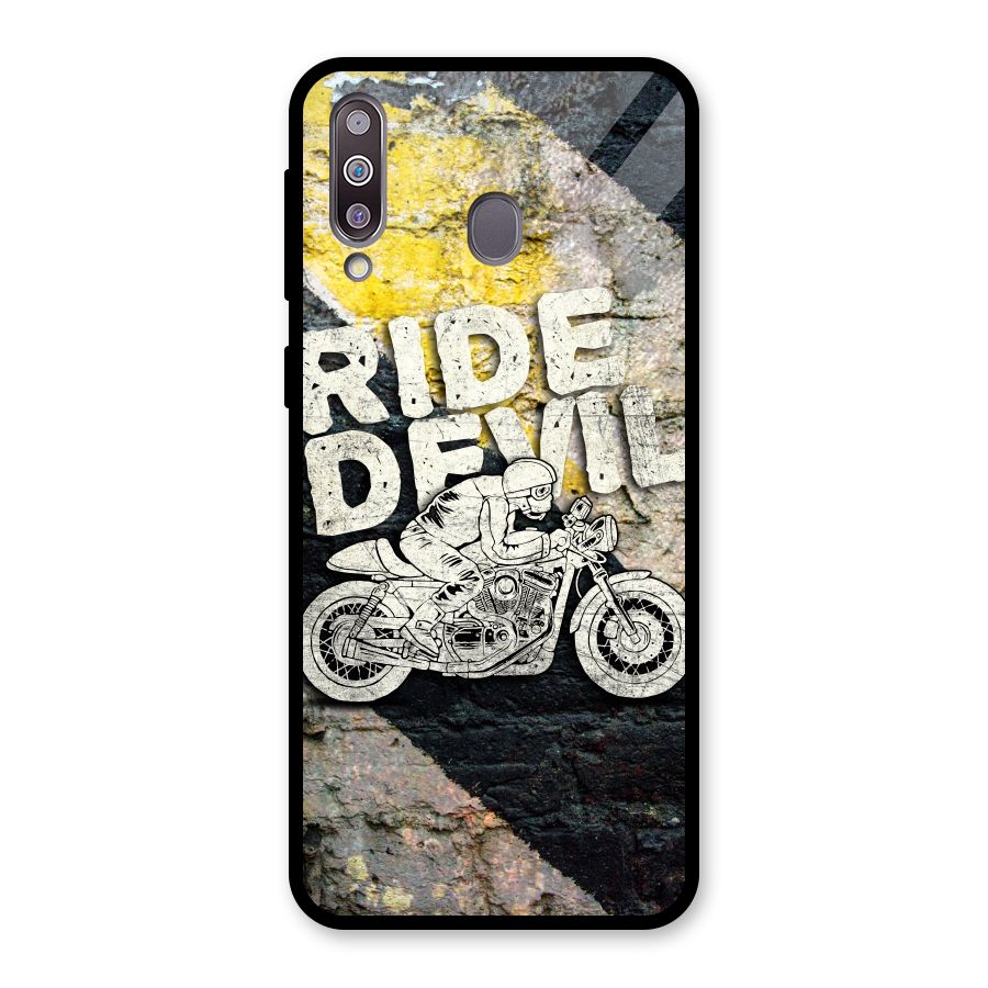 Ride Devil Glass Back Case for Galaxy M30