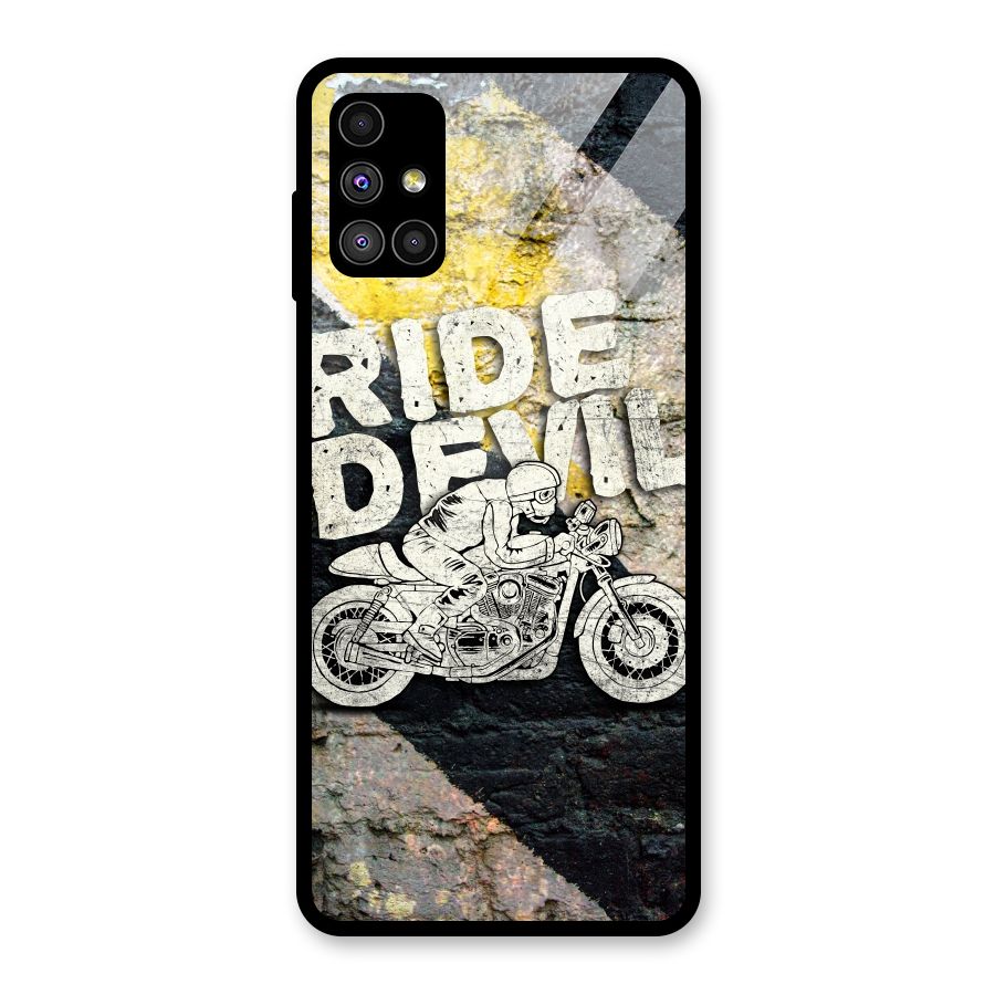 Ride Devil Glass Back Case for Galaxy M51