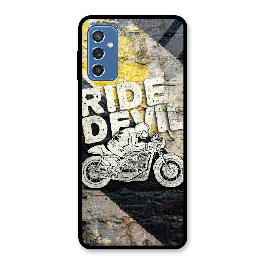 Ride Devil Glass Back Case for Galaxy M52 5G