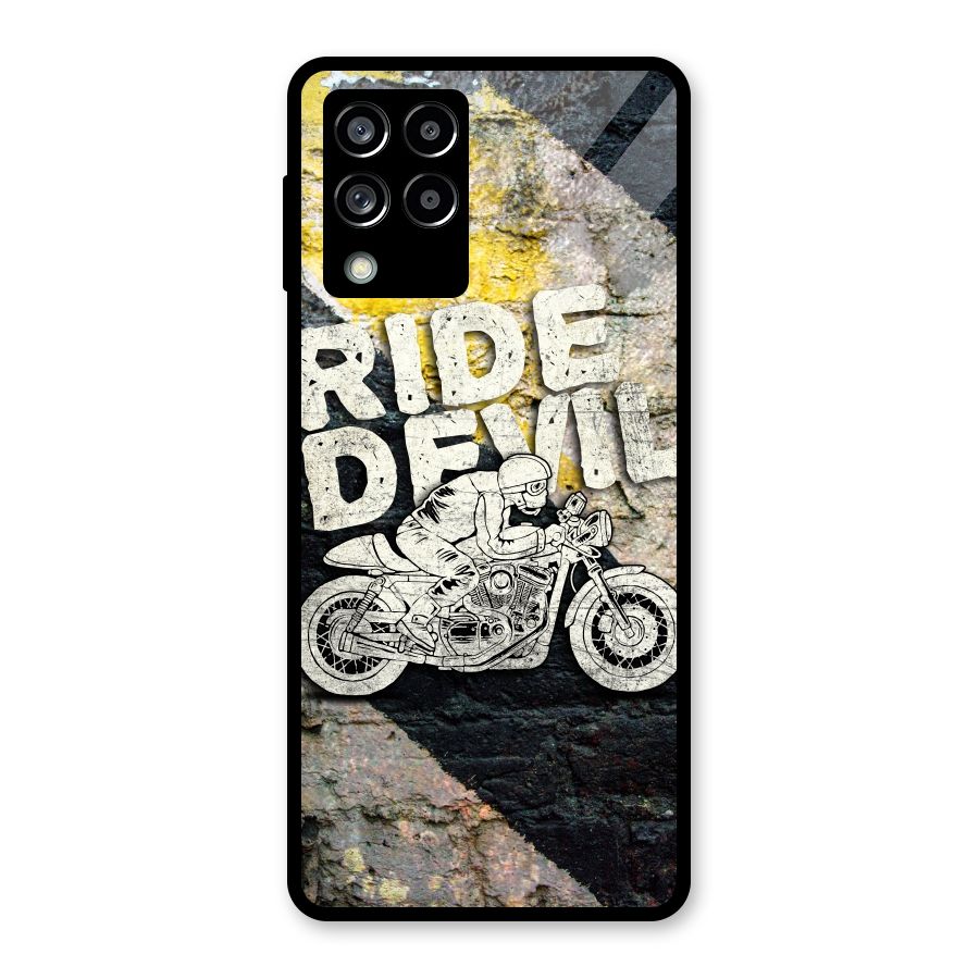 Ride Devil Glass Back Case for Galaxy M53 5G