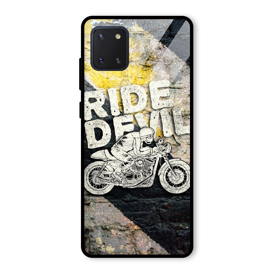 Ride Devil Glass Back Case for Galaxy Note 10 Lite