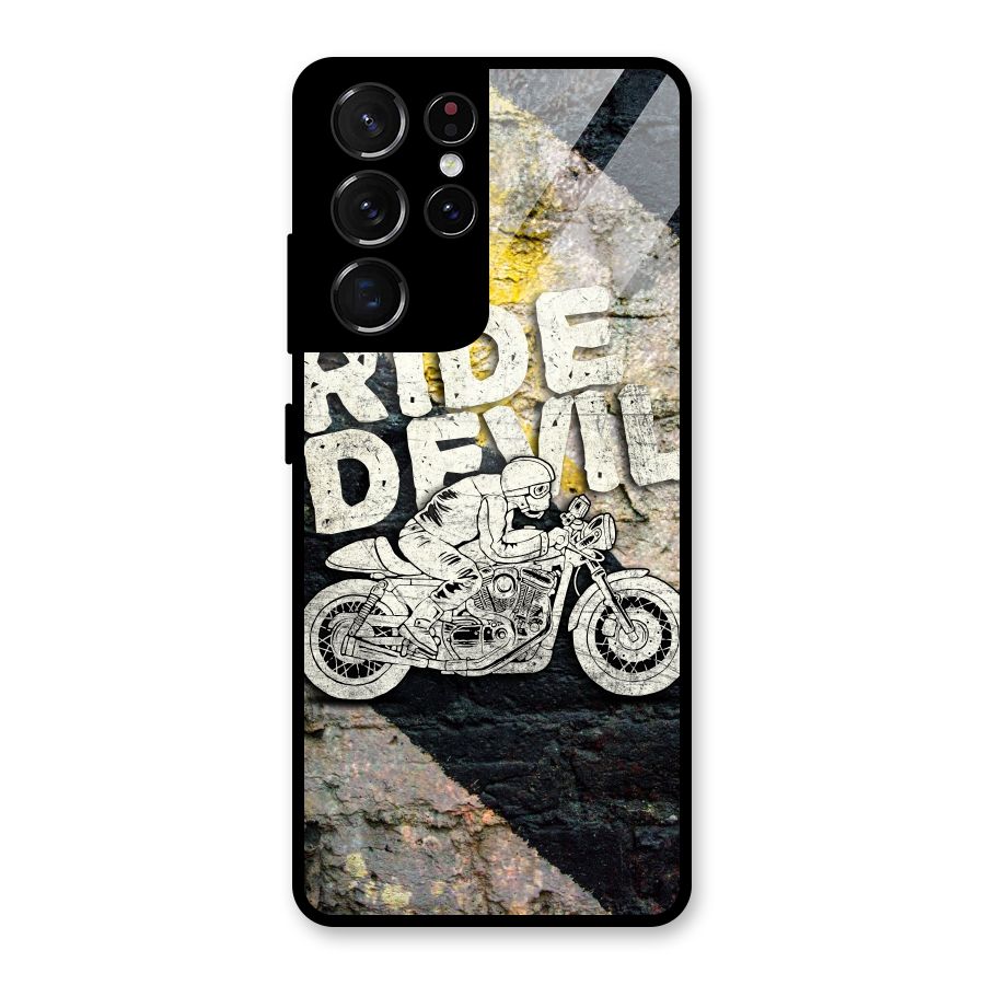 Ride Devil Glass Back Case for Galaxy S21 Ultra 5G