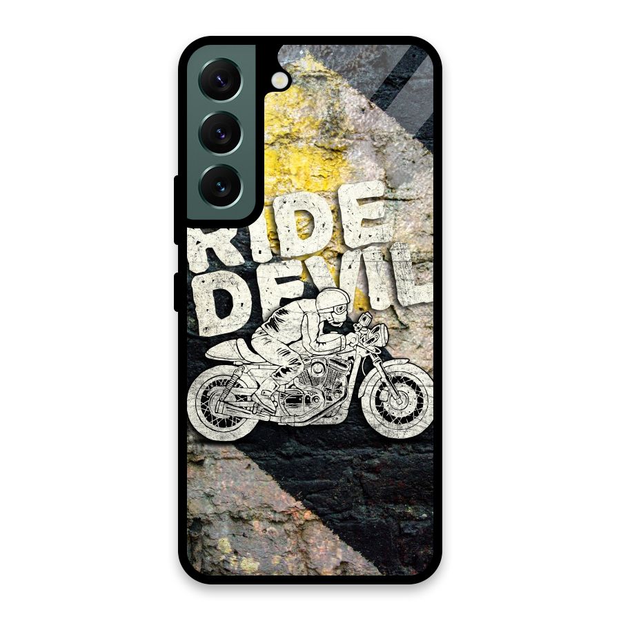 Ride Devil Glass Back Case for Galaxy S22 5G