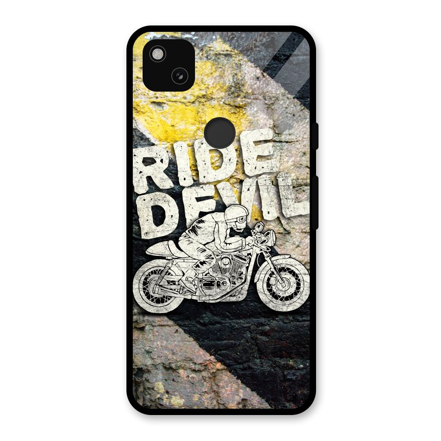Ride Devil Glass Back Case for Google Pixel 4a