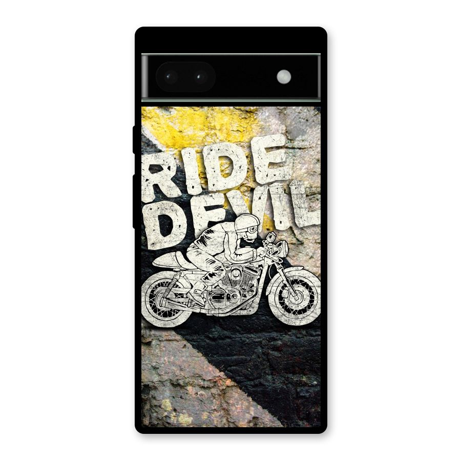 Ride Devil Glass Back Case for Google Pixel 6a