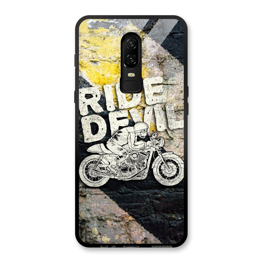 Ride Devil Glass Back Case for OnePlus 6