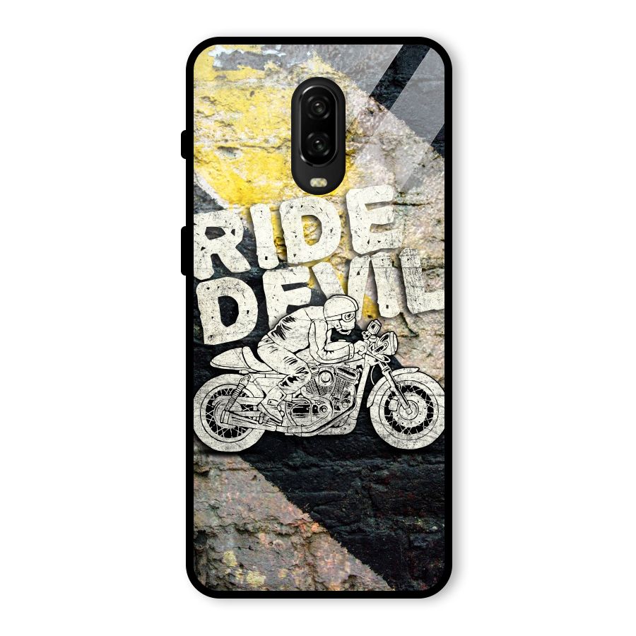 Ride Devil Glass Back Case for OnePlus 6T