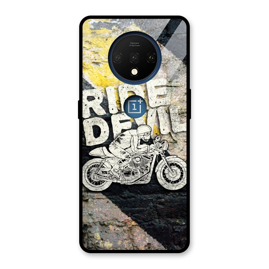 Ride Devil Glass Back Case for OnePlus 7T