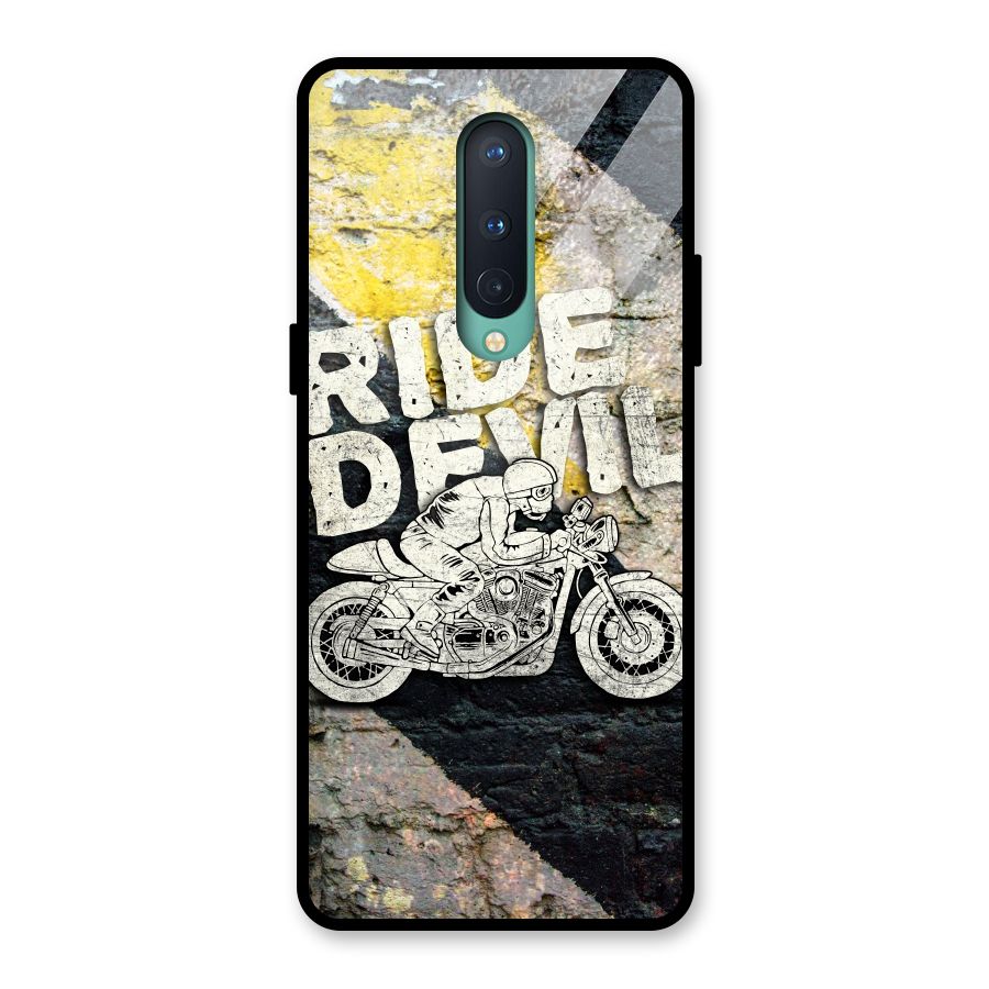 Ride Devil Glass Back Case for OnePlus 8