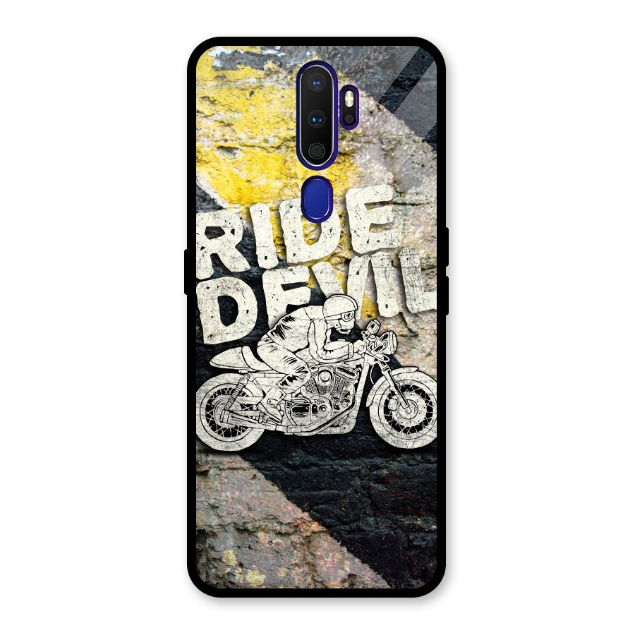 Ride Devil Glass Back Case for Oppo A9 (2020)