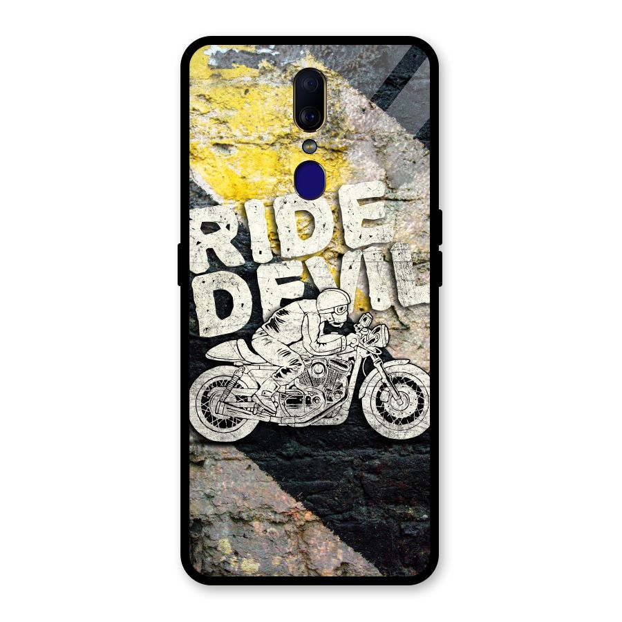 Ride Devil Glass Back Case for Oppo F11