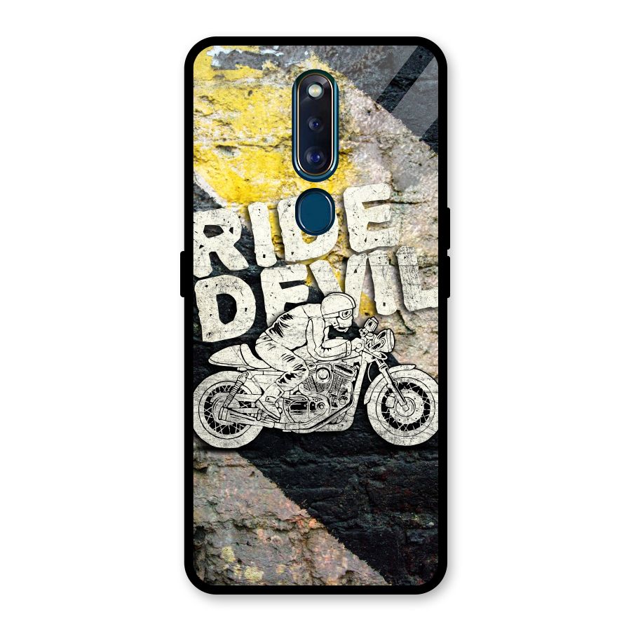 Ride Devil Glass Back Case for Oppo F11 Pro