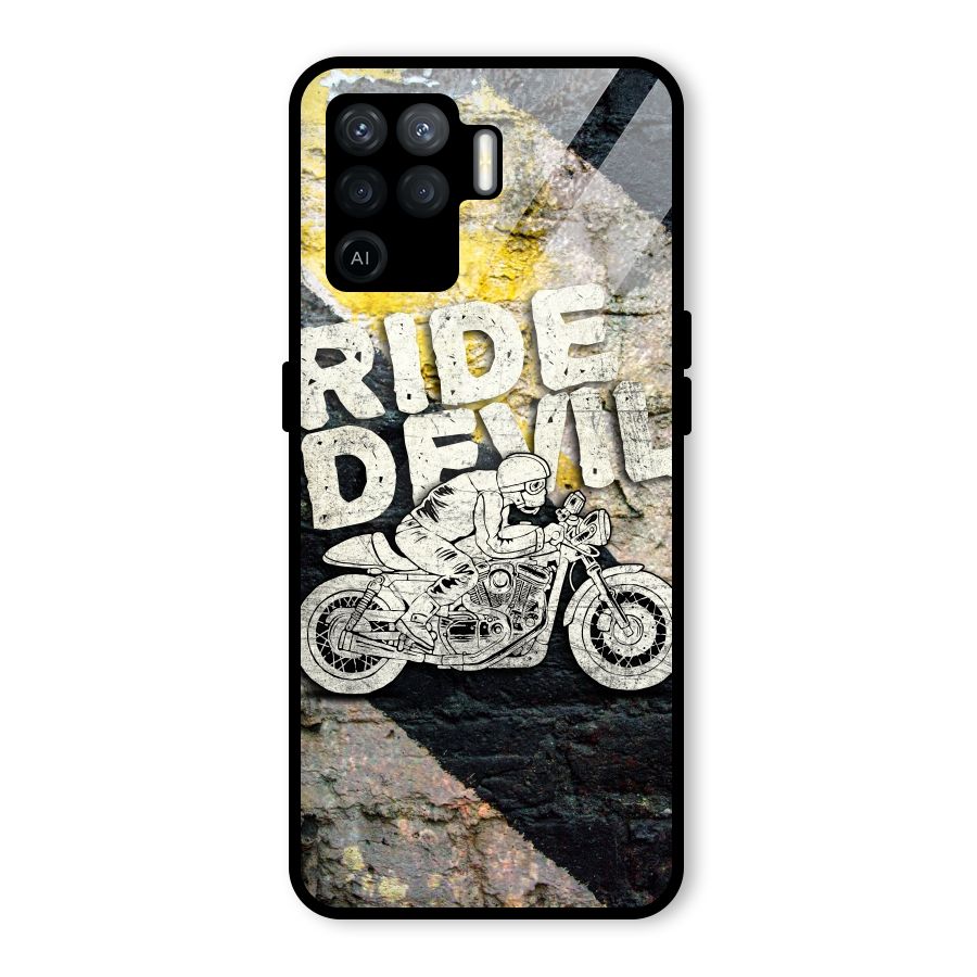 Ride Devil Glass Back Case for Oppo F19 Pro