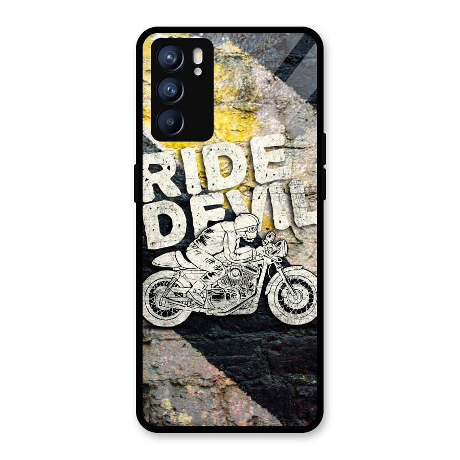 Ride Devil Glass Back Case for Oppo Reno6 5G