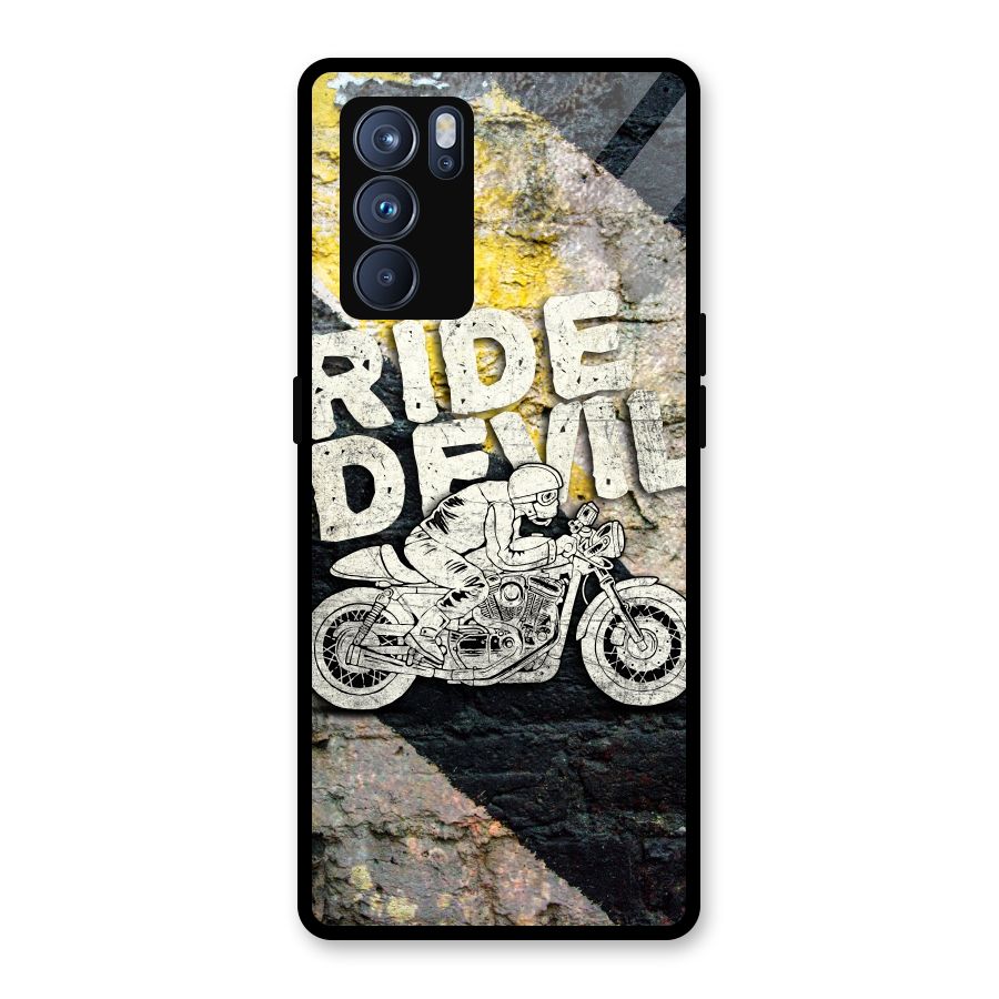 Ride Devil Glass Back Case for Oppo Reno6 Pro 5G