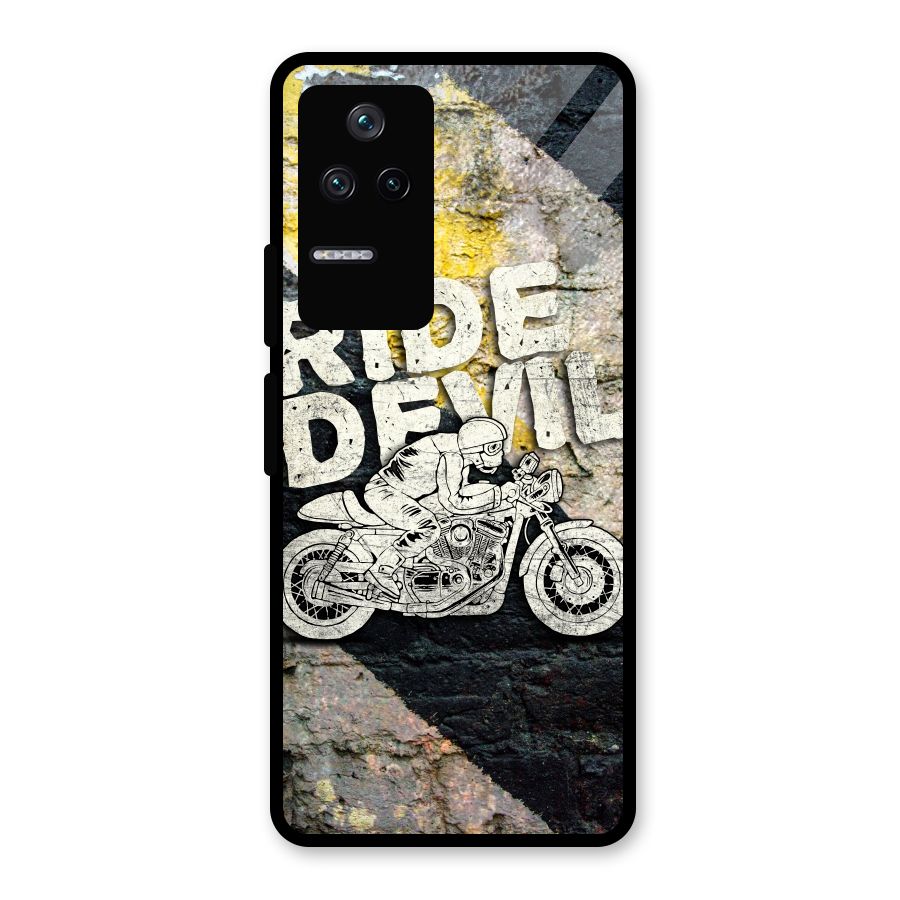 Ride Devil Glass Back Case for Poco F4 5G