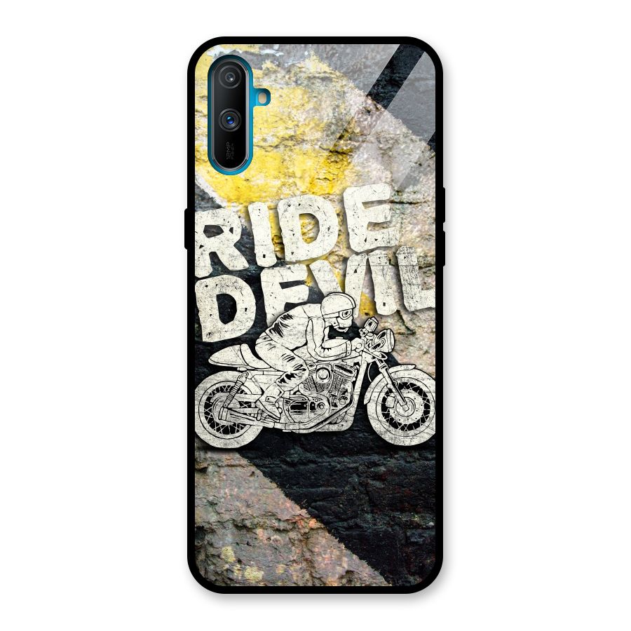 Ride Devil Glass Back Case for Realme C3