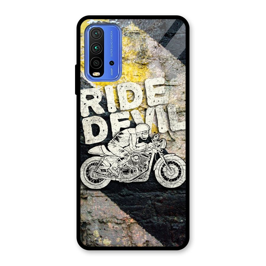 Ride Devil Glass Back Case for Redmi 9 Power
