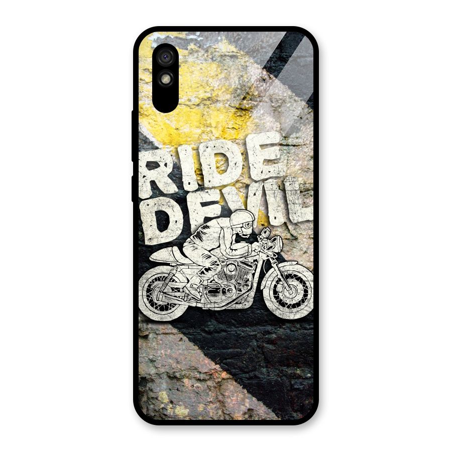 Ride Devil Glass Back Case for Redmi 9i