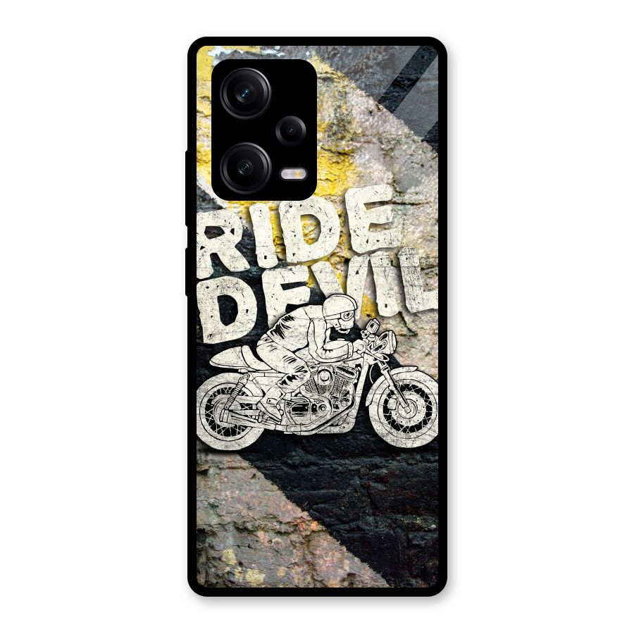Ride Devil Glass Back Case for Redmi Note 12 Pro