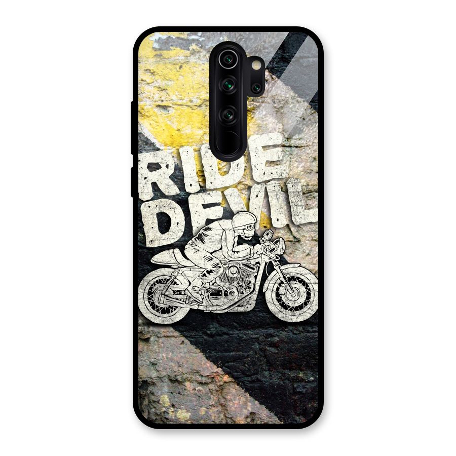 Ride Devil Glass Back Case for Redmi Note 8 Pro