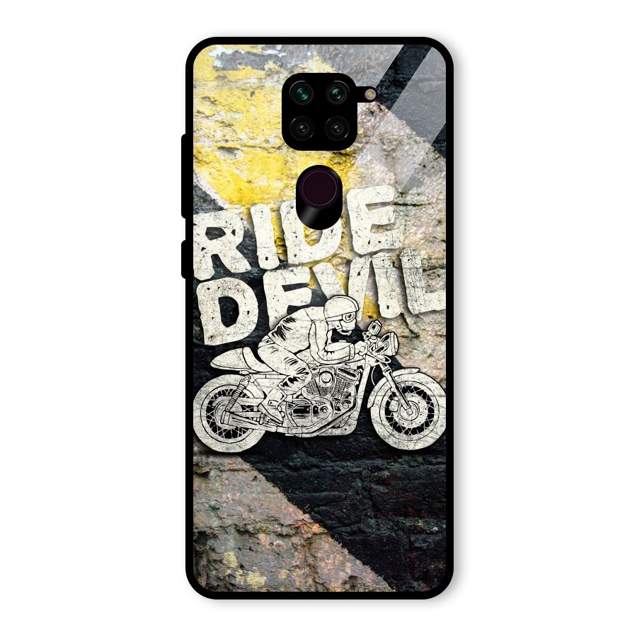 Ride Devil Glass Back Case for Redmi Note 9