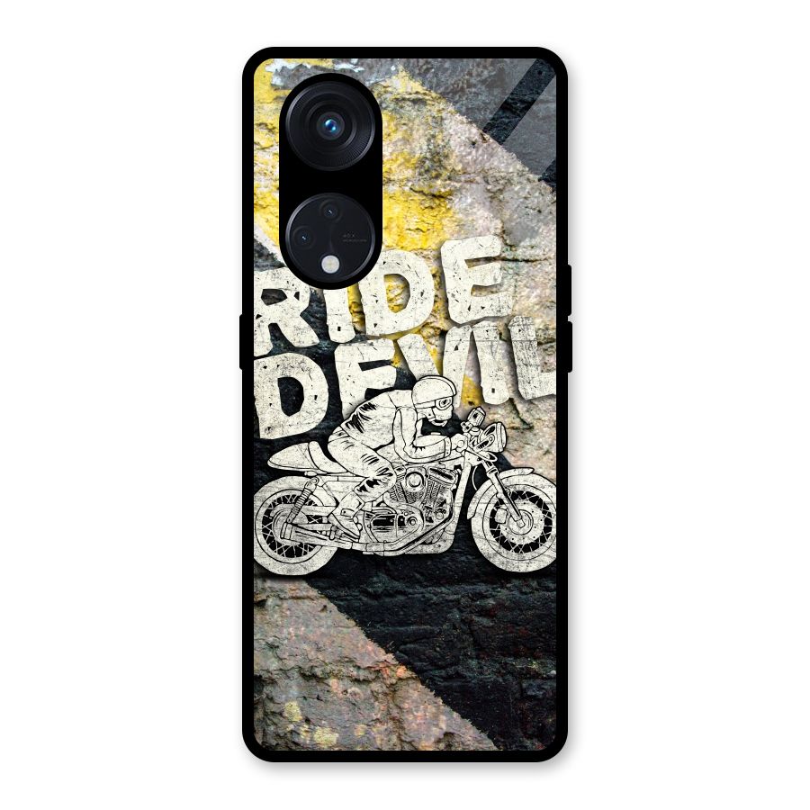 Ride Devil Glass Back Case for Reno8 T 5G