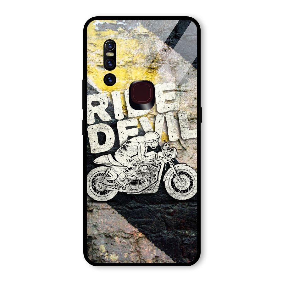 Ride Devil Glass Back Case for Vivo V15
