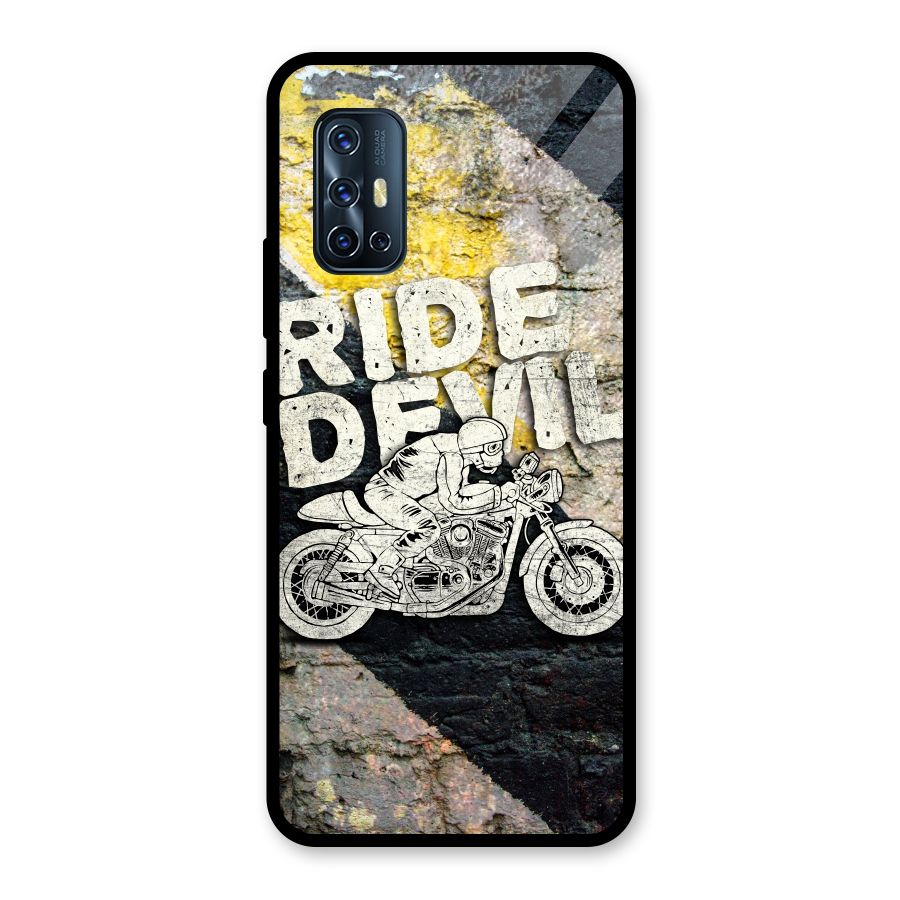 Ride Devil Glass Back Case for Vivo V17