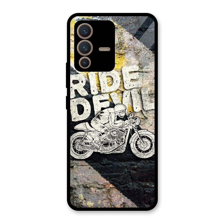 Ride Devil Glass Back Case for Vivo V23 5G