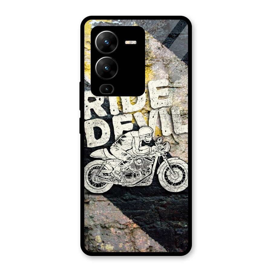 Ride Devil Glass Back Case for Vivo V25 Pro