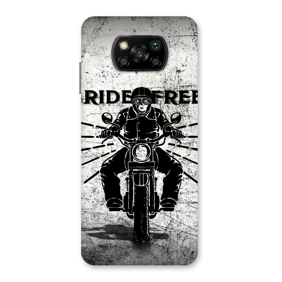 Ride Free Back Case for Poco X3