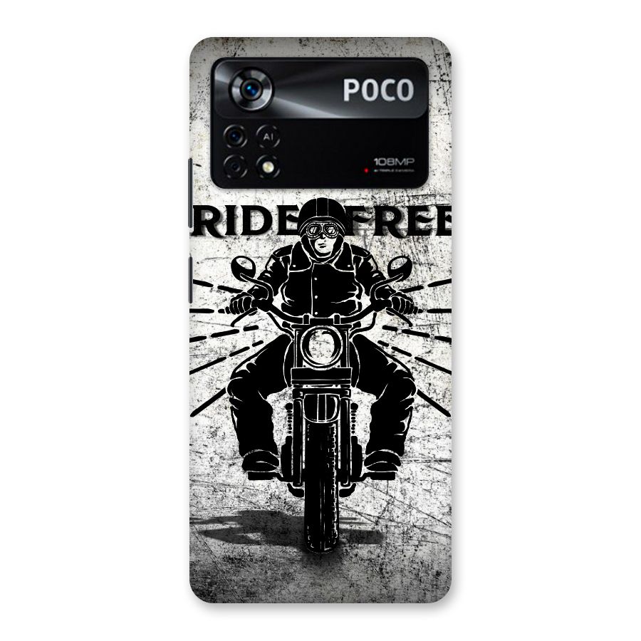 Ride Free Back Case for Poco X4 Pro 5G