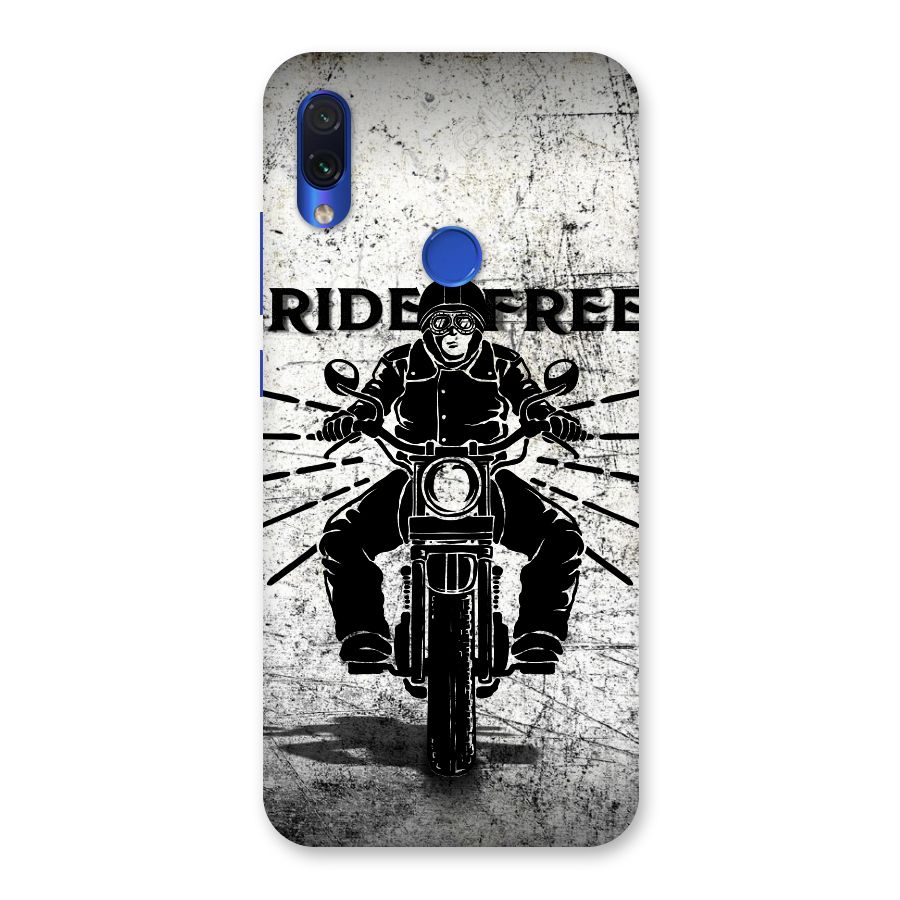Ride Free Back Case for Redmi Note 7