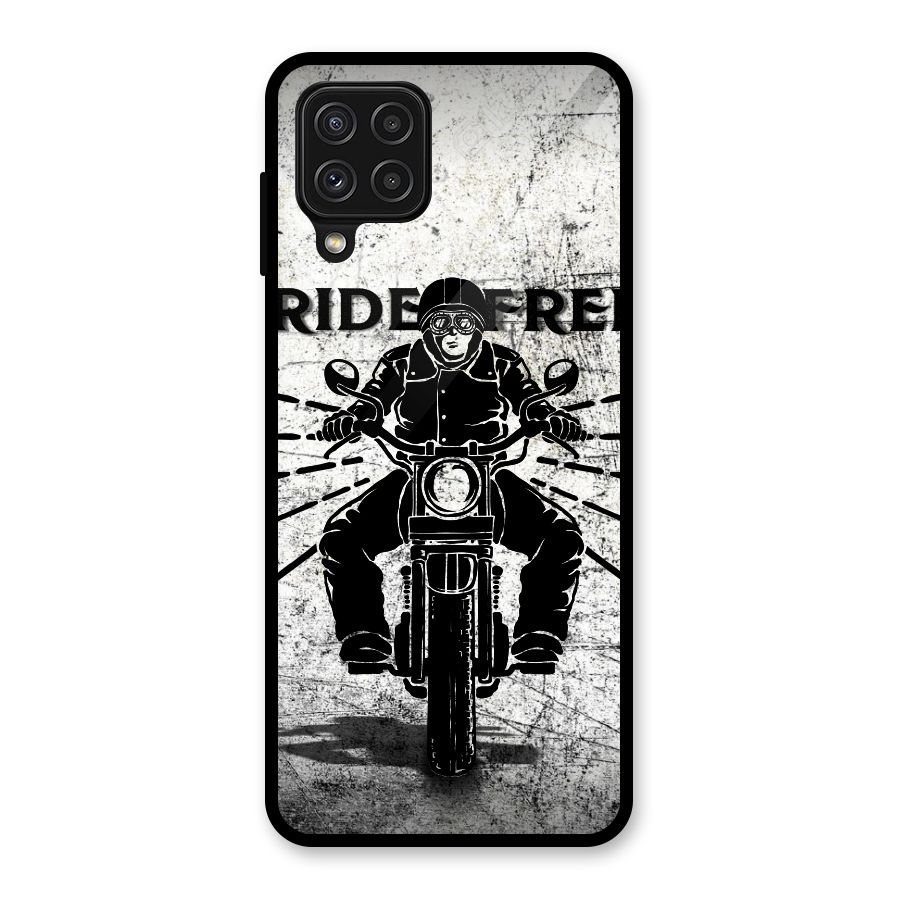 Ride Free Glass Back Case for Galaxy A22 4G
