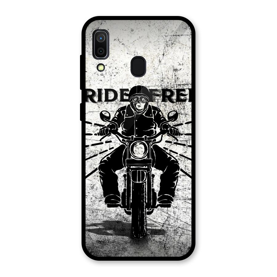 Ride Free Glass Back Case for Galaxy A30