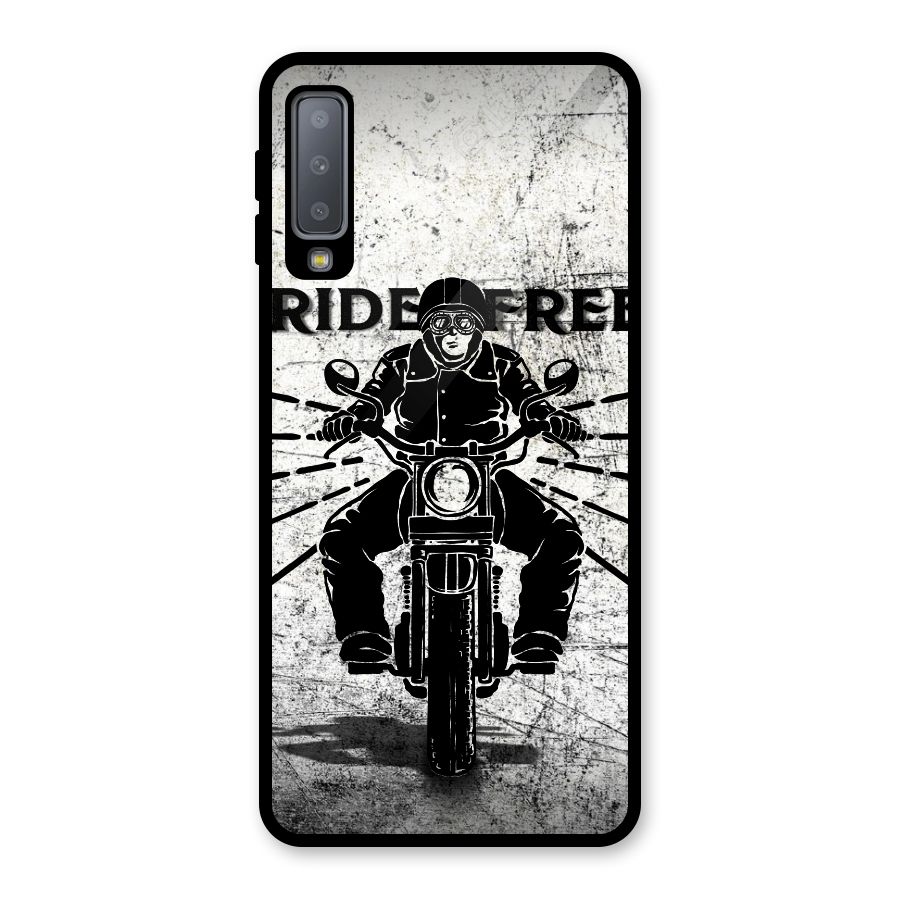 Ride Free Glass Back Case for Galaxy A7 (2018)