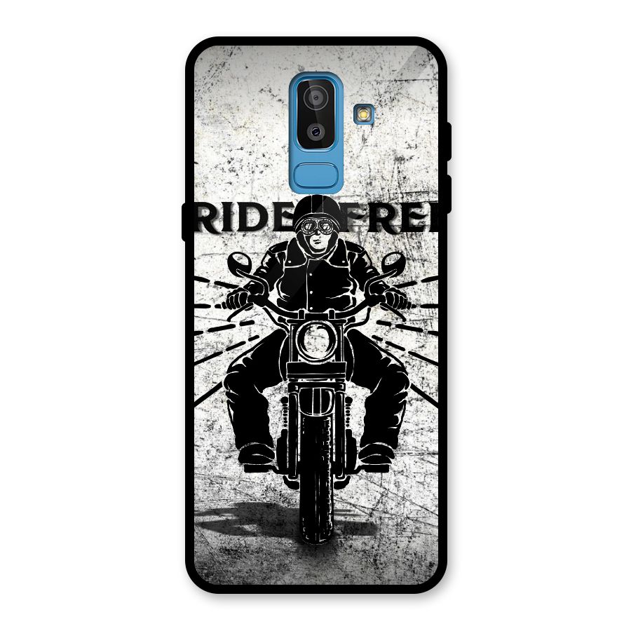 Ride Free Glass Back Case for Galaxy J8