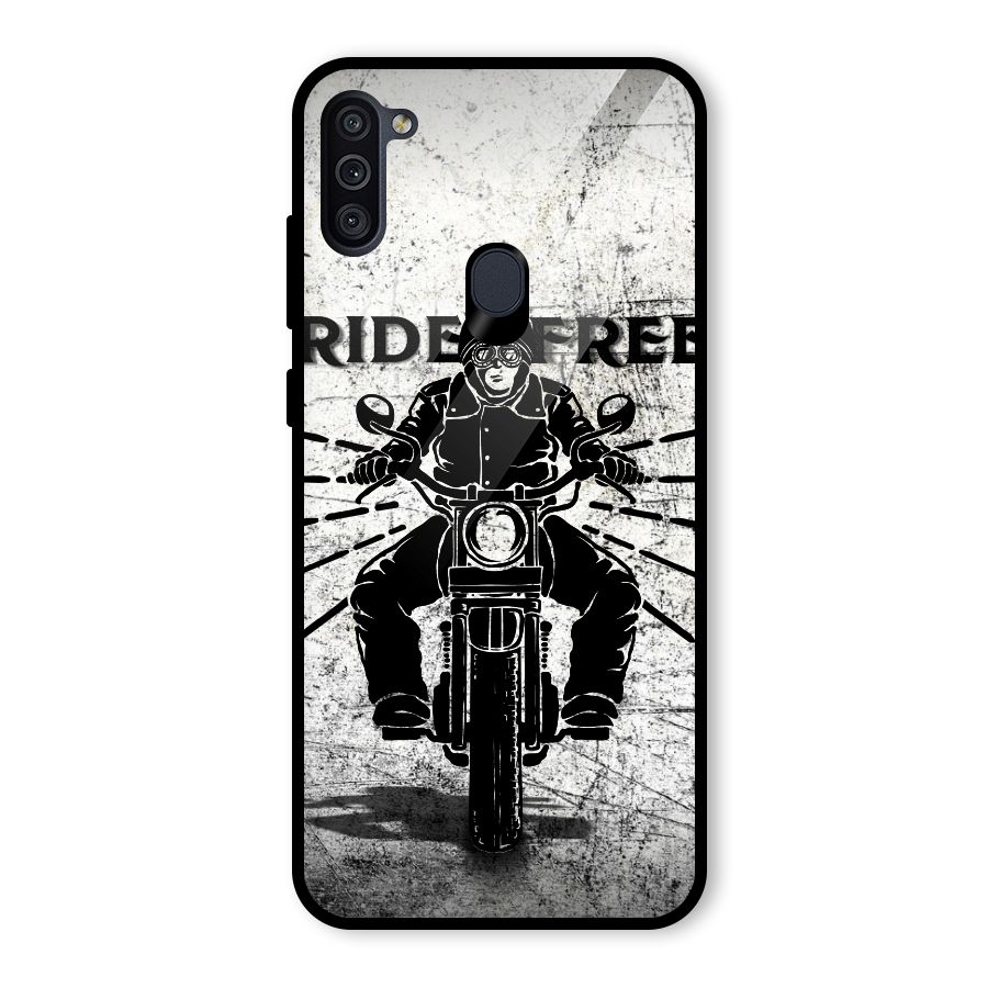 Ride Free Glass Back Case for Galaxy M11