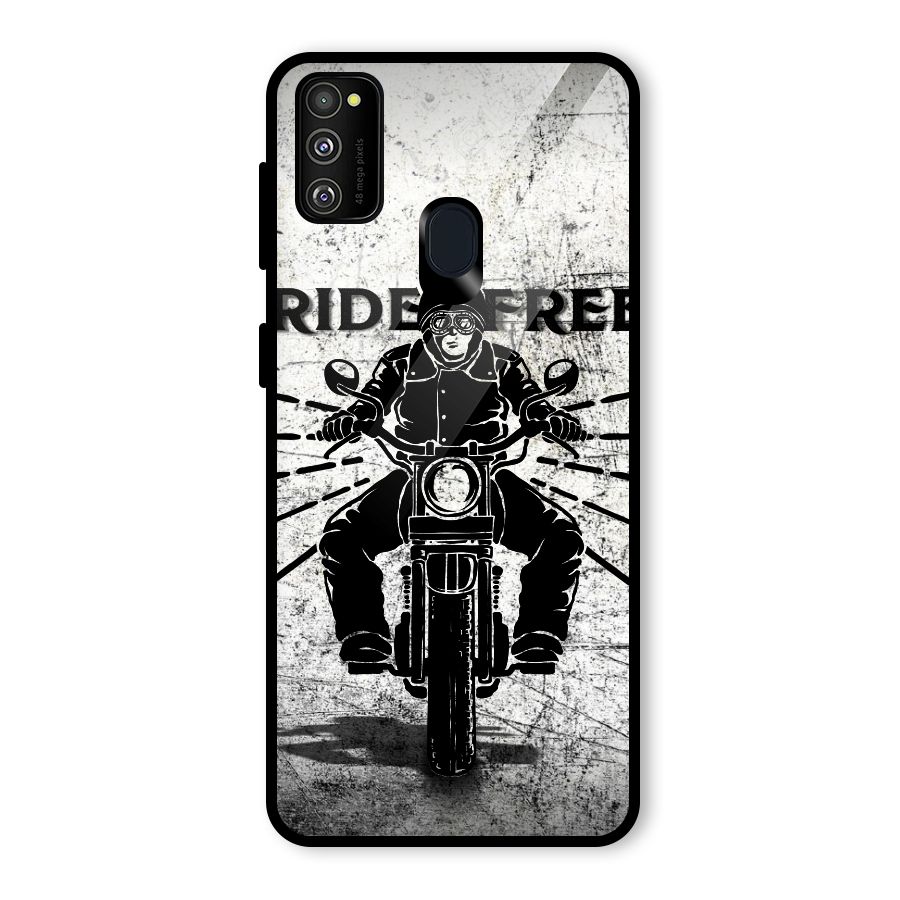 Ride Free Glass Back Case for Galaxy M30s