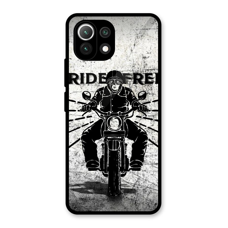 Ride Free Glass Back Case for Mi 11 Lite