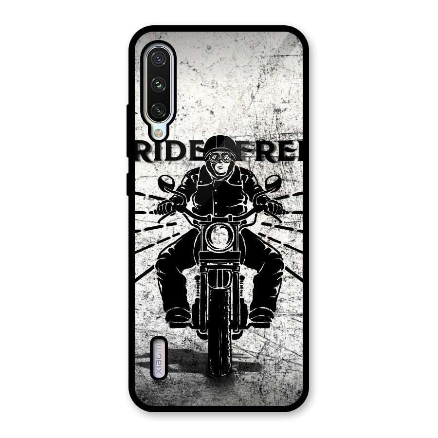 Ride Free Glass Back Case for Mi A3