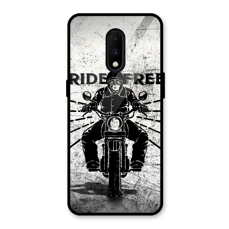 Ride Free Glass Back Case for OnePlus 7
