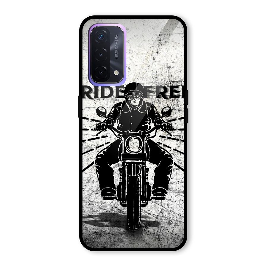 Ride Free Glass Back Case for Oppo A74 5G